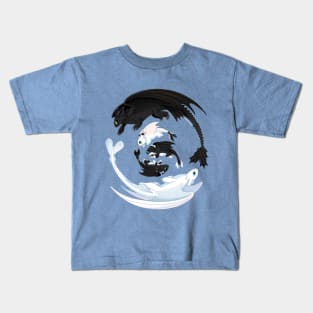 HTTYD- Toothless and Family Kids T-Shirt